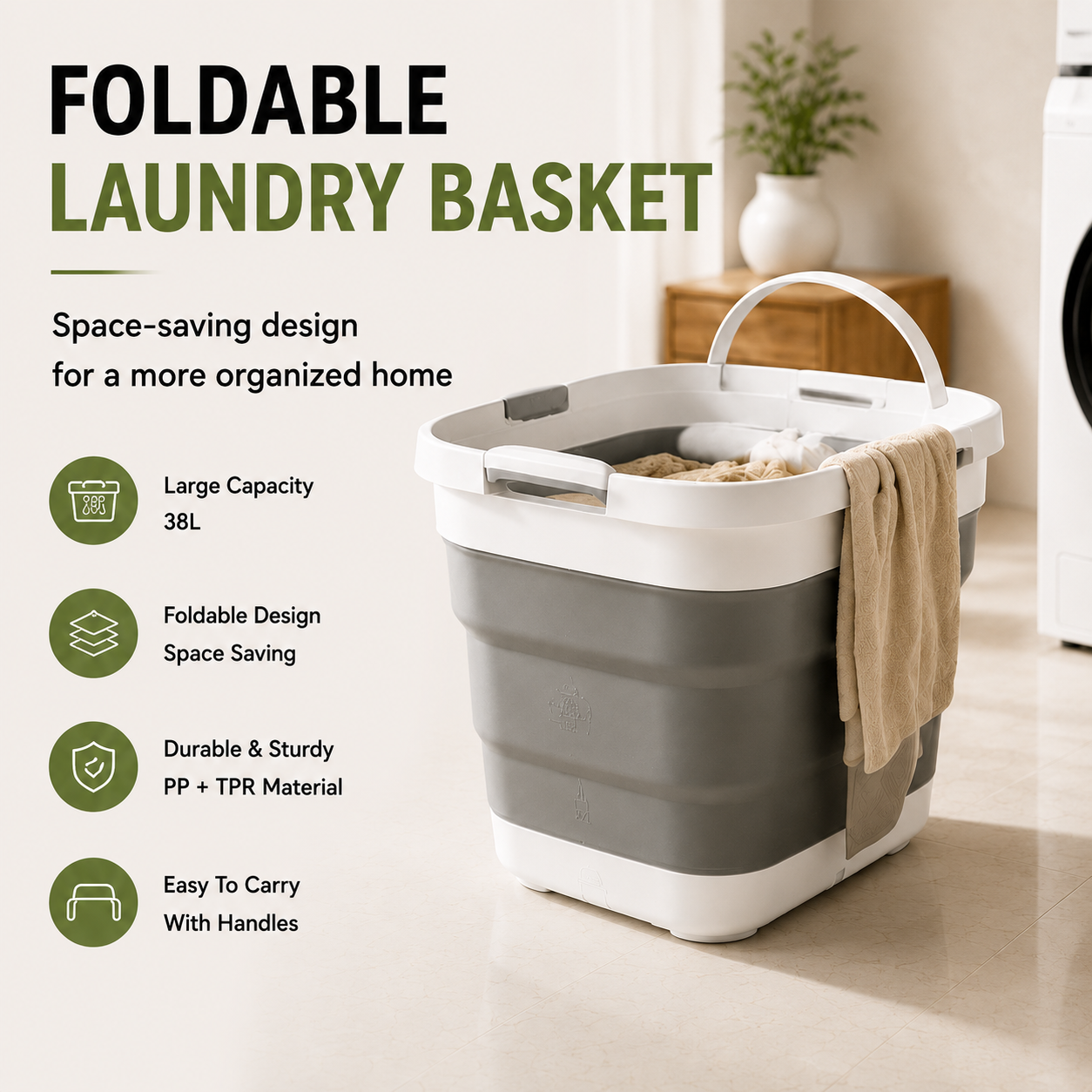 Fold. Store. Organize. A Space-Saving Basket Designed For Modern Living