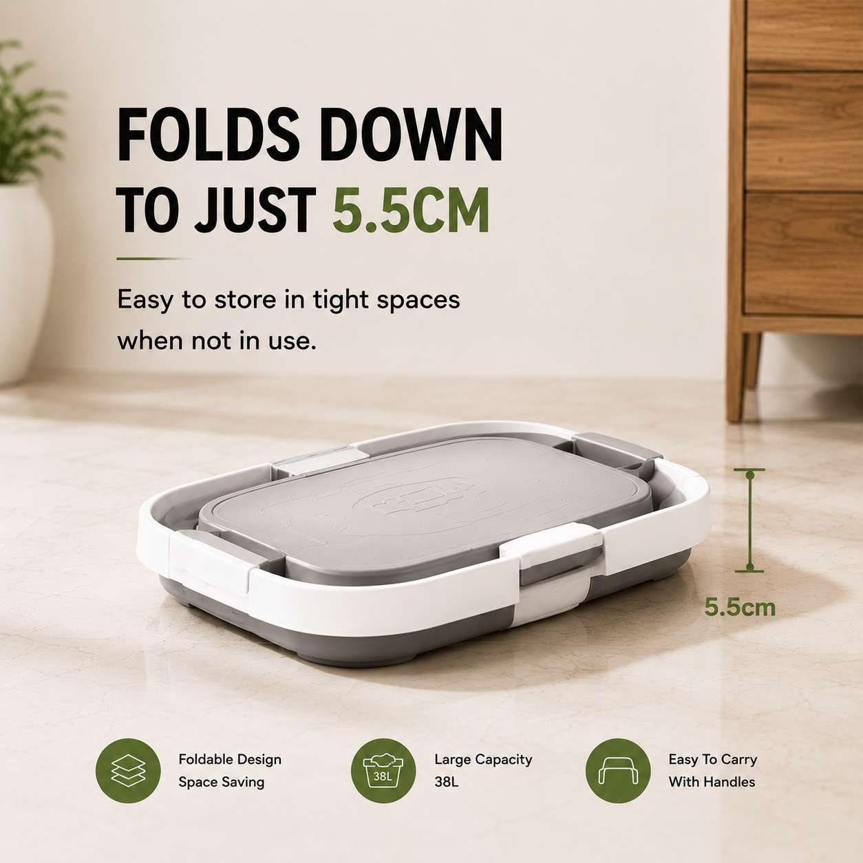 Fold. Store. Organize. A Space-Saving Basket Designed For Modern Living