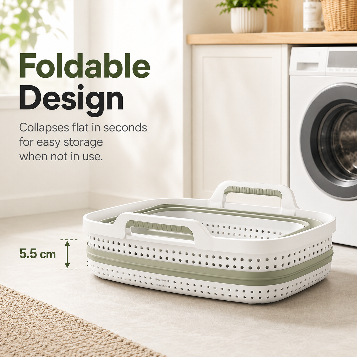 🧺 Smart Foldable Laundry Basket — Keep Your Home Clean & Organized Effortlessly ✨