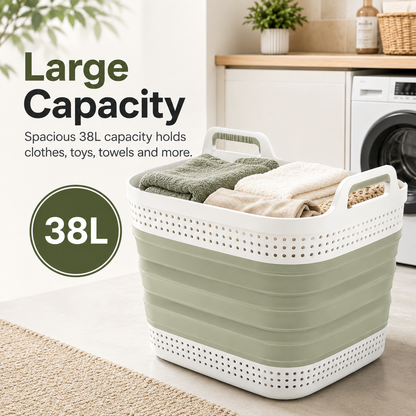 🧺 Smart Foldable Laundry Basket — Keep Your Home Clean & Organized Effortlessly ✨