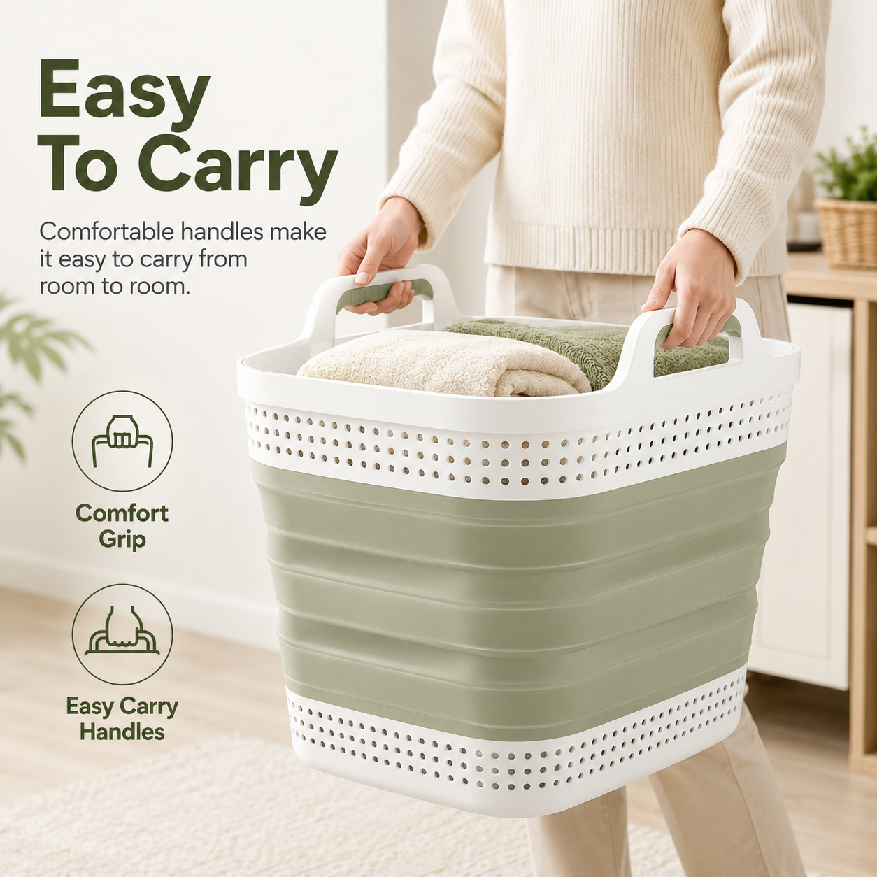 🧺 Smart Foldable Laundry Basket — Keep Your Home Clean & Organized Effortlessly ✨