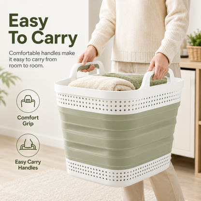 🧺 Smart Foldable Laundry Basket — Keep Your Home Clean & Organized Effortlessly ✨