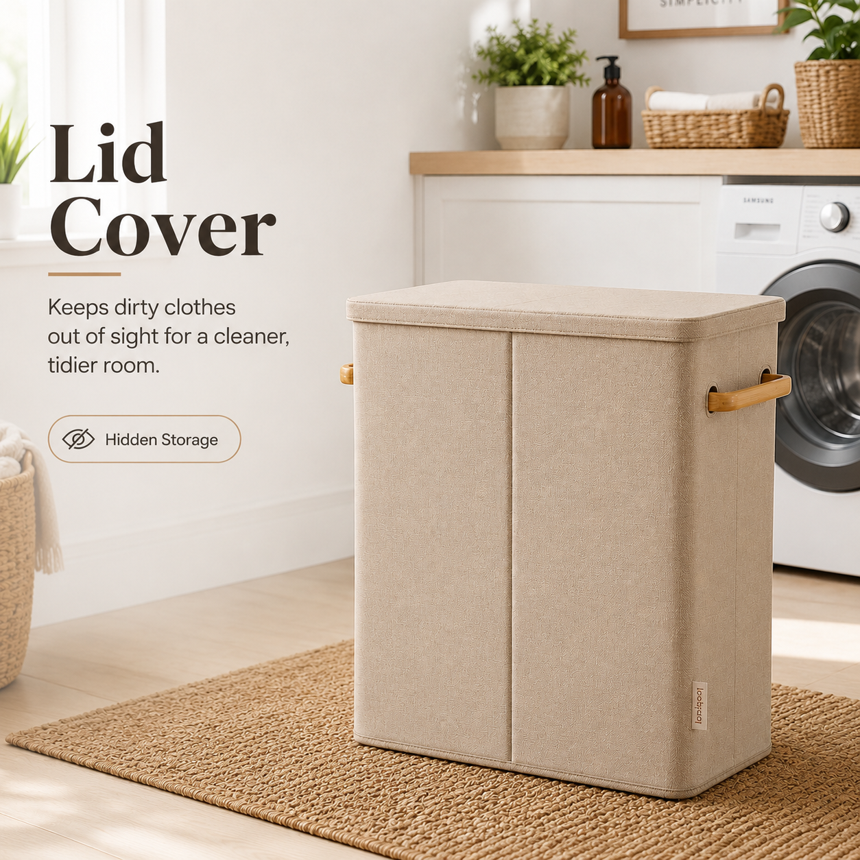 🧺 Double Laundry Hamper — Simplify Sorting And Keep Your Home Beautifully Organized ✨