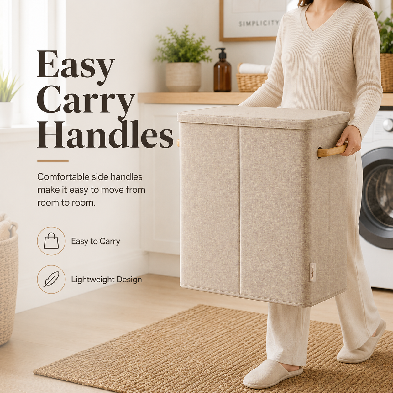 🧺 Double Laundry Hamper — Simplify Sorting And Keep Your Home Beautifully Organized ✨