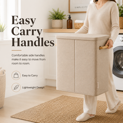 🧺 Double Laundry Hamper — Simplify Sorting And Keep Your Home Beautifully Organized ✨