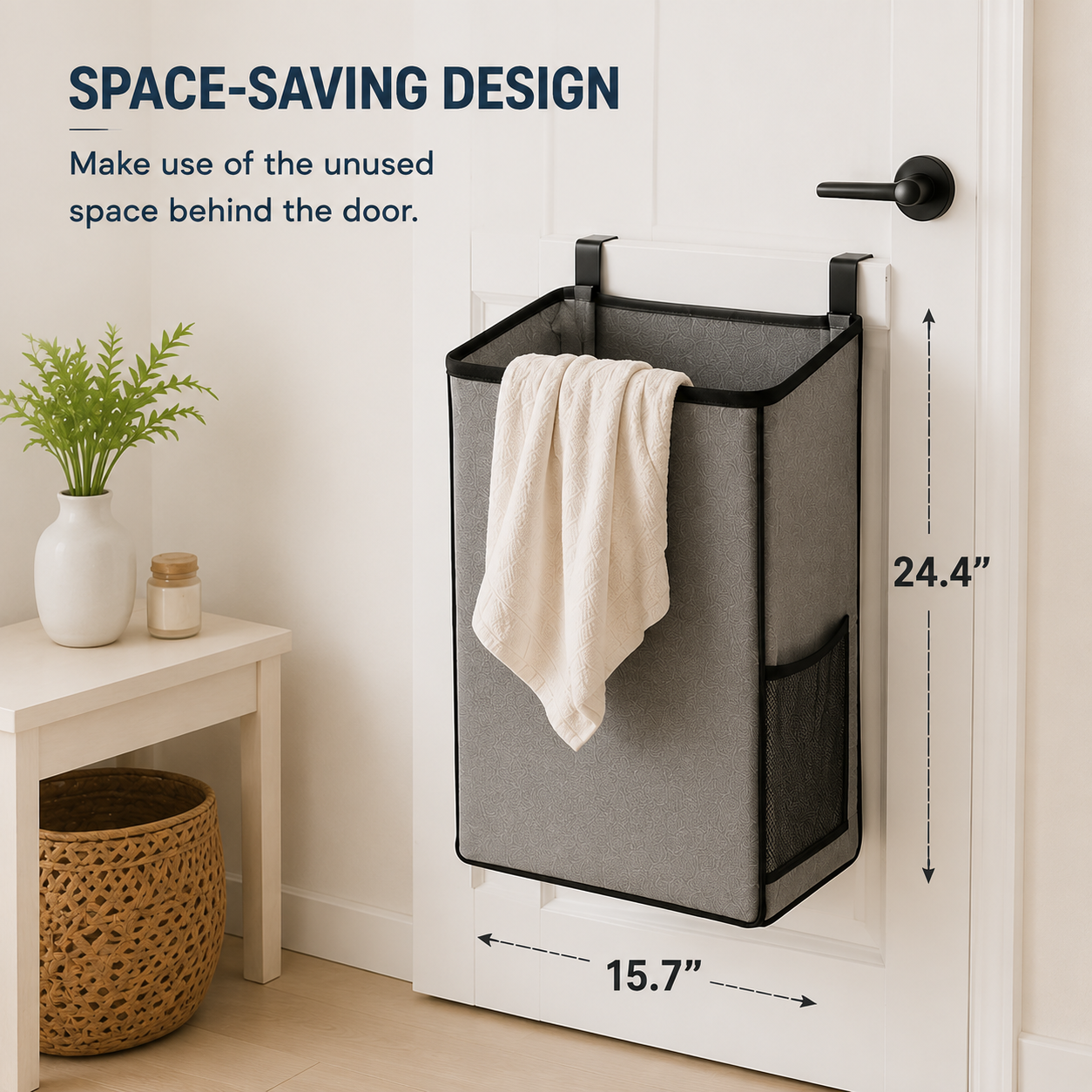 🚪 Over-The-Door Laundry Hamper — Maximize Space & Keep Your Home Organized ✨